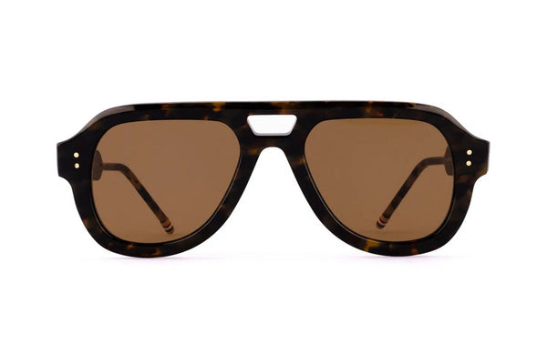 THOM BROWNE チタンサイドシールドゴールドサングラス THOM BROWNE