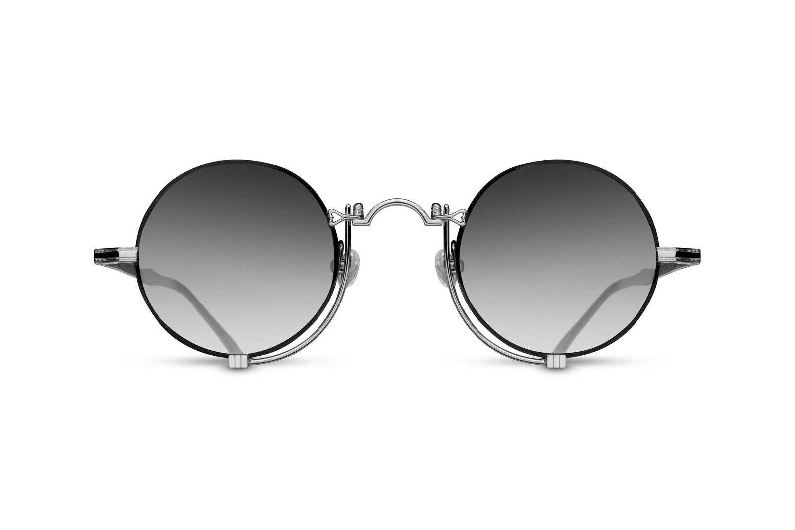 Matsuda 10601H Palladium White/Black Sunglasses