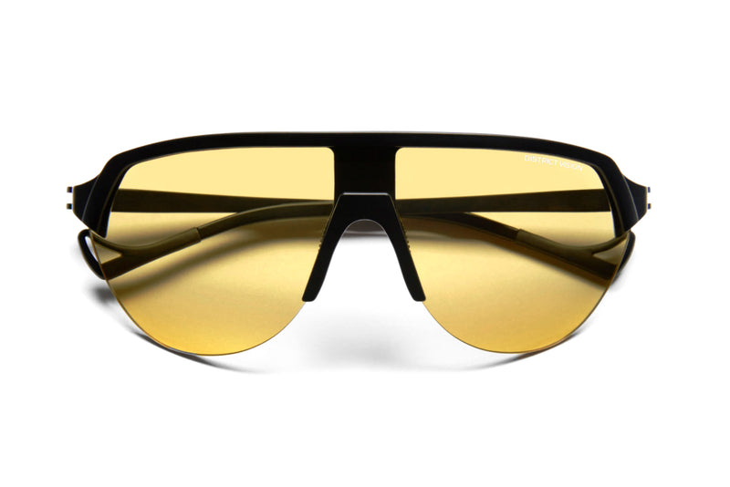District Vision nagata black yellow sunglasses