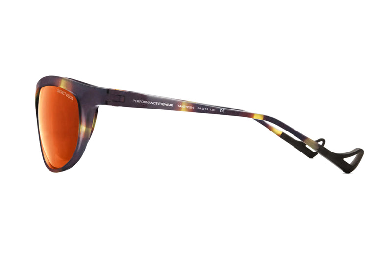 District vision takeyoshii tortoise amber orange sunglasses