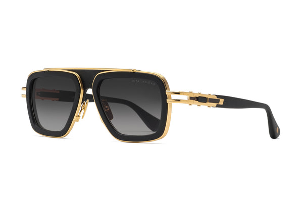 Dita LXN Evo Matte Black Yellow Gold Sungllases