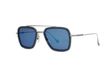 Dita Flight 006 silver blue mirror sunglasses