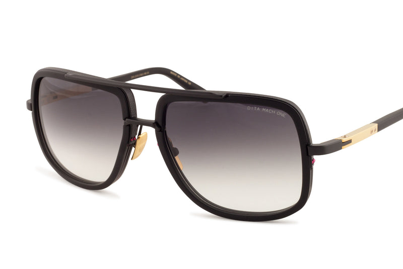 Dita Mach One matte black sunglasses