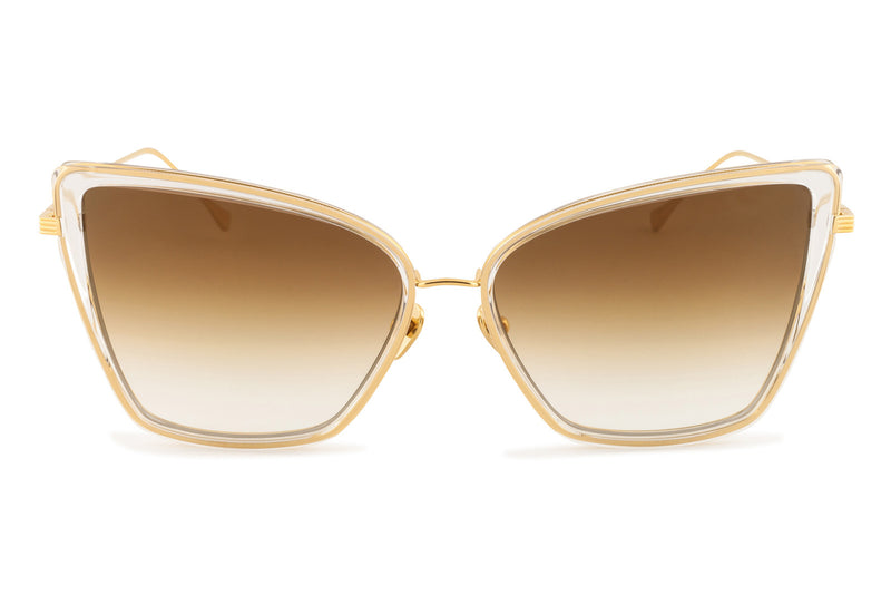 Dita Sunbird gold and clear sunglasses