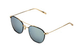 Krewe Earhart gold  and blue mirror sunglasses