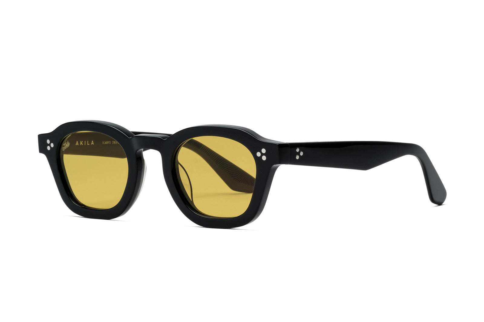 Akila Logos Black Yellow Sunglasses