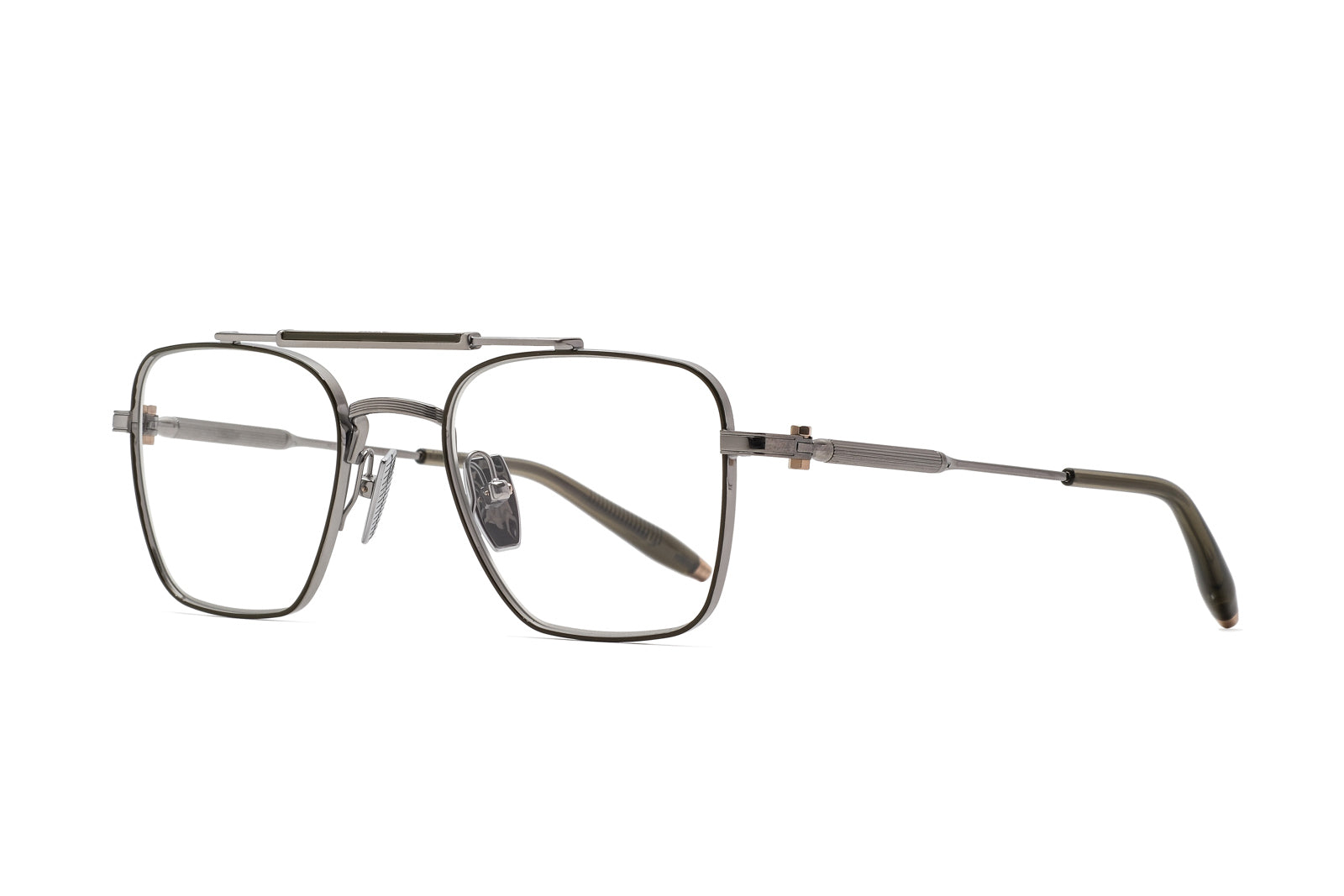 akoni europa brushed palladium eyeglasses