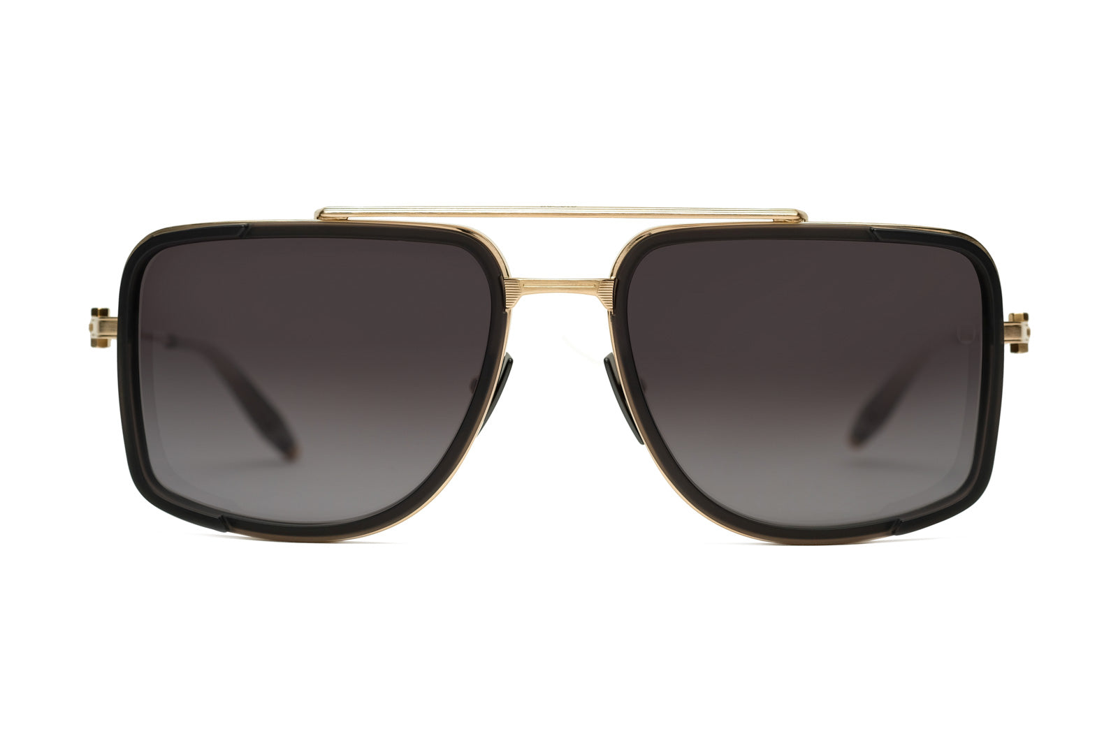 akoni stargazer gold brushed white gold sunglasses