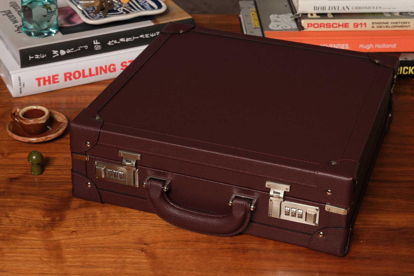 Medium Collectors Case Burgundy twelvesixtynine