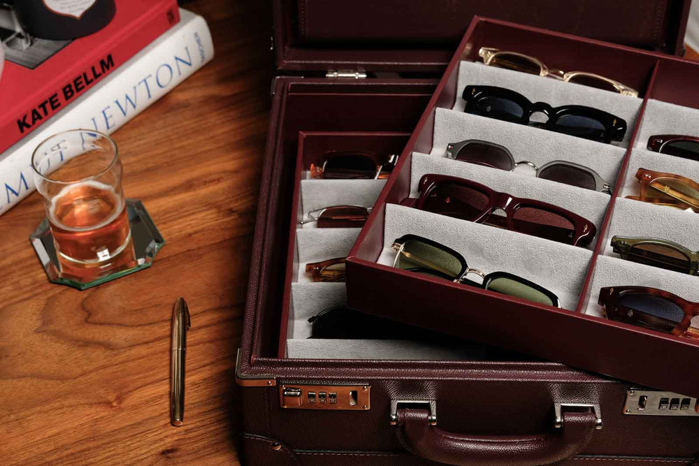 Large Collectors Briefcase in Burgundy - twelvesixtynine