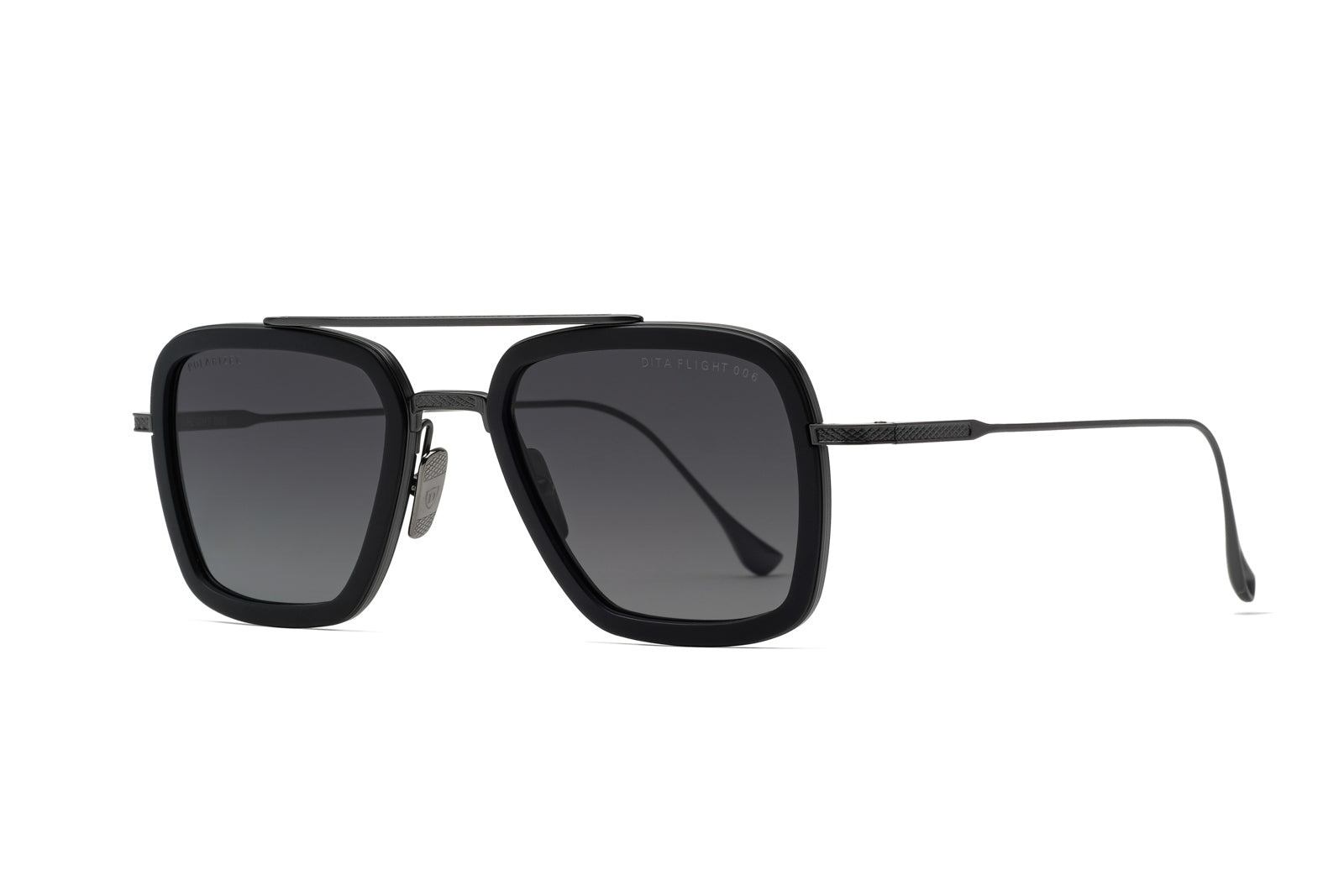 Dita Flight 006 Black Iron Matte Black Sunglasses