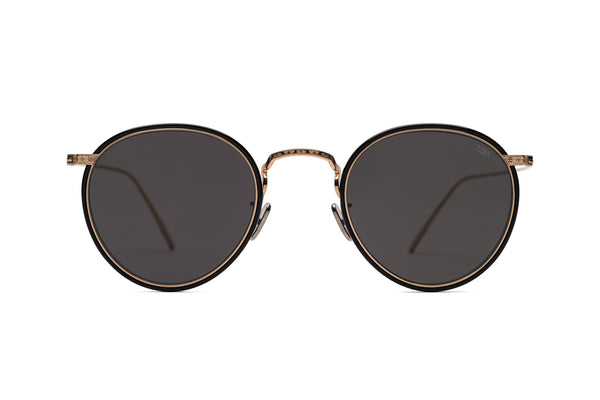 Eyevan 7285 | 717W in Gold Black Grey Sunglasses - twelvesixtynine