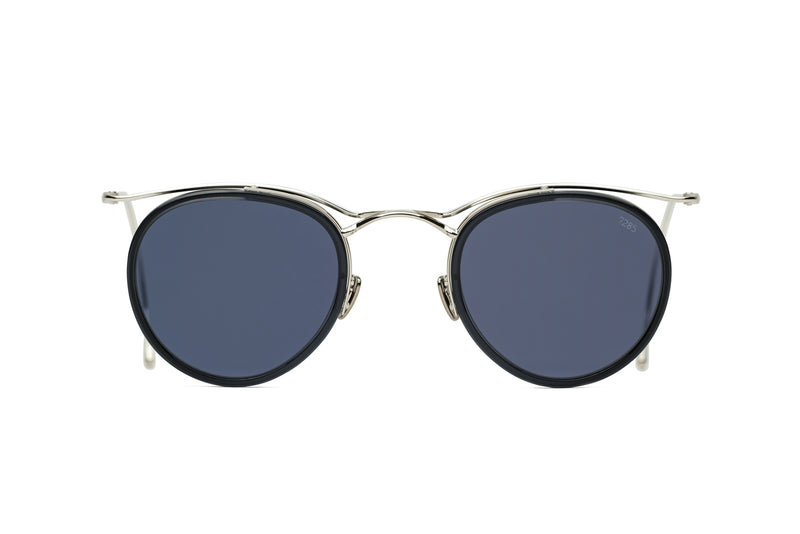 eyevan 789 silver black blue sunglasses1