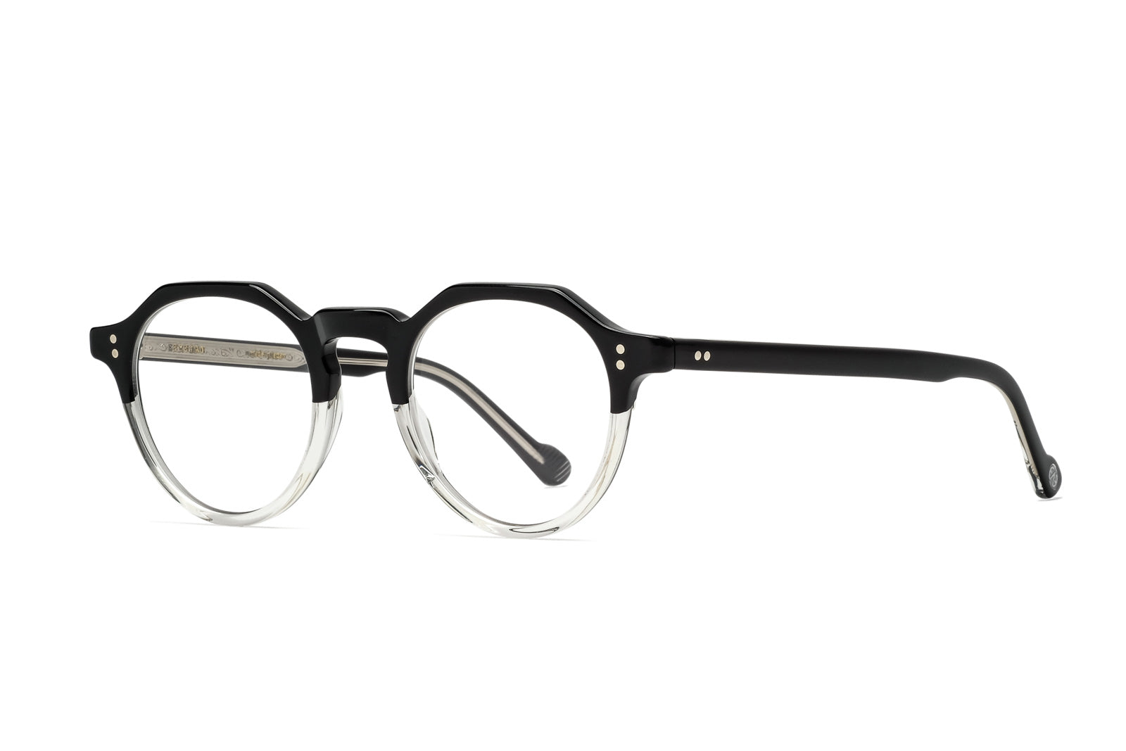 Eyevan | Attache Eyeglasses - TT | Black Clear