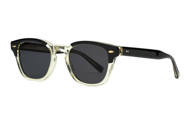 eyevan webb black and white pbk ecr sunglasses