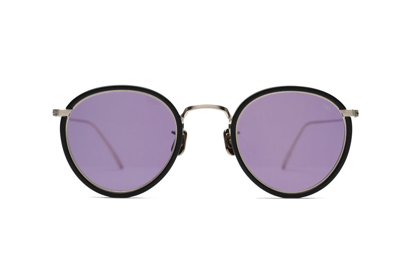 Eyevan 717E 1122 Silver Matte Black Sunglasses