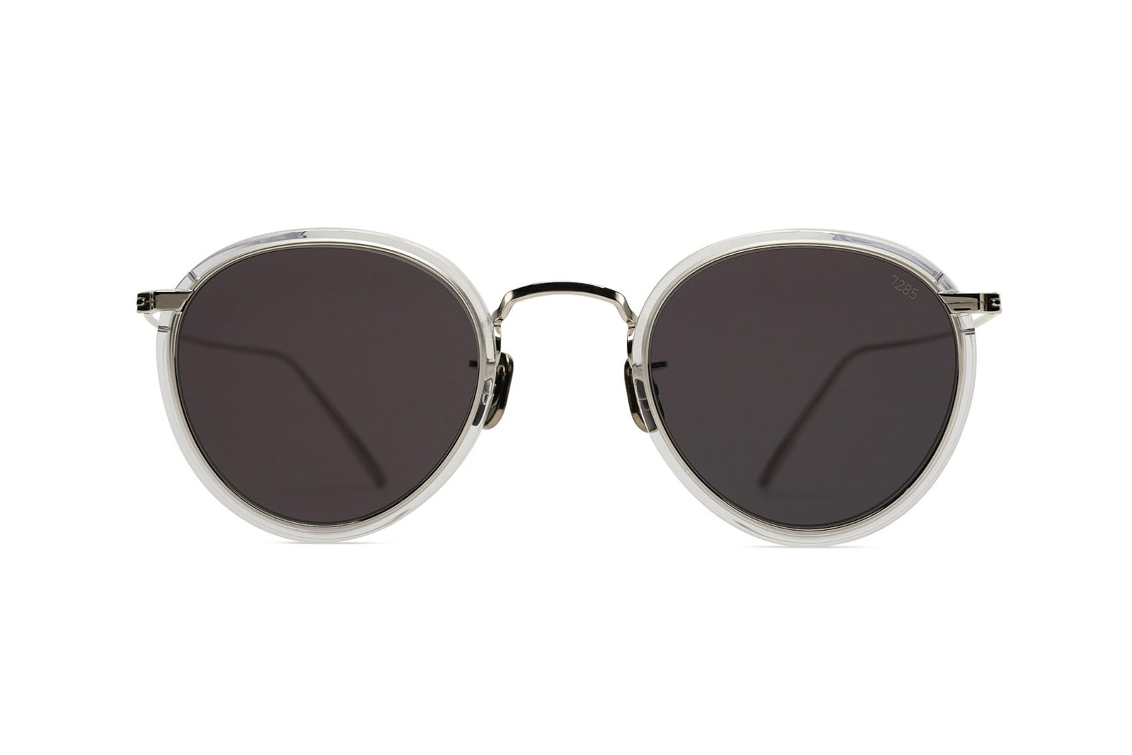 Eyevan 7285 | 717E in Silver Clear Sunglasses - twelvesixtynine