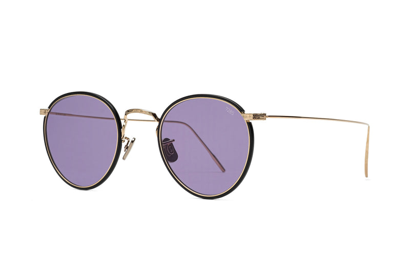 eyevan 717W black and purple sunglasses