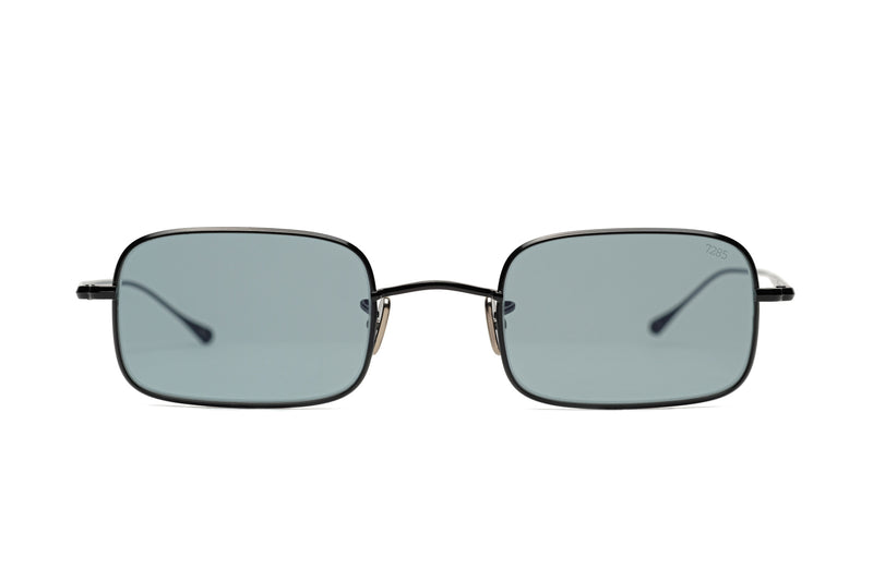 eyevan 780 matte black blue sunglasses