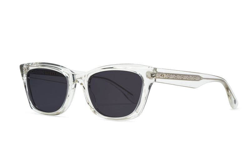 eyevan sonic crystal blue sunglasses