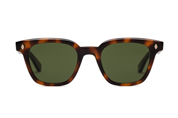 Garrett Leight Broadway Spotted Brown Shell Sunglasses