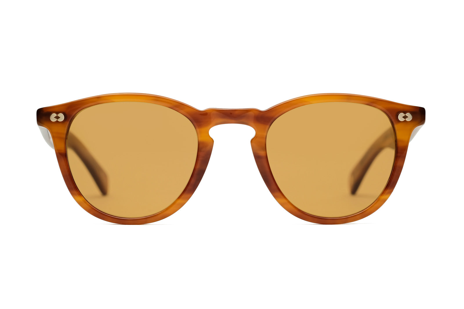 Garrett Leight Hampton X Honey Amber Sunglasses