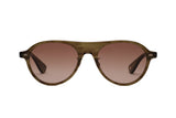 Garrett Leight Lady Eckhart Olive Tortoise Sunglasses