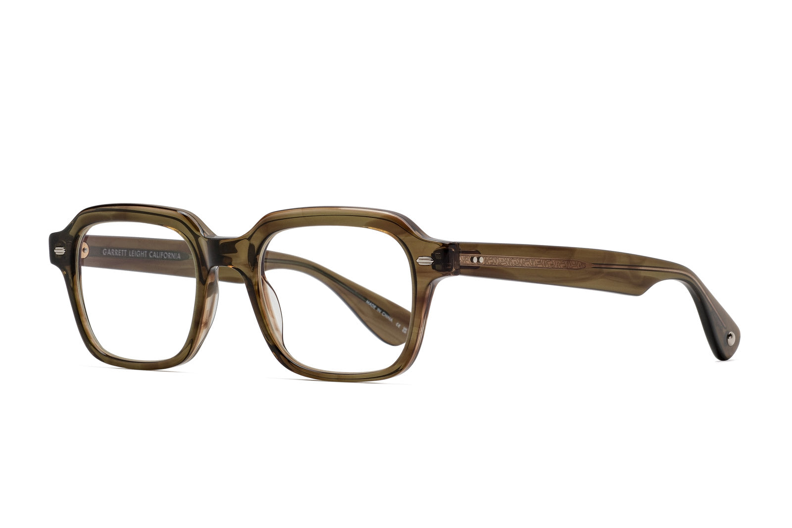 Garrett Leight OG Freddy Olive Tortoise Eyeglasses