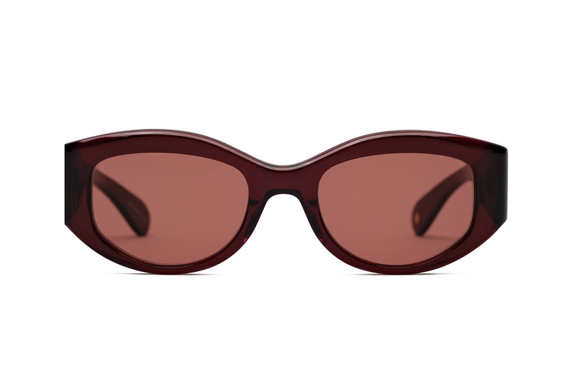 Garrett Leight Retro Biggie Merlot Sunglasses