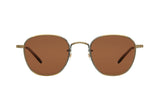 Garrett Leight World Antique Gold Khaki Sunglasses