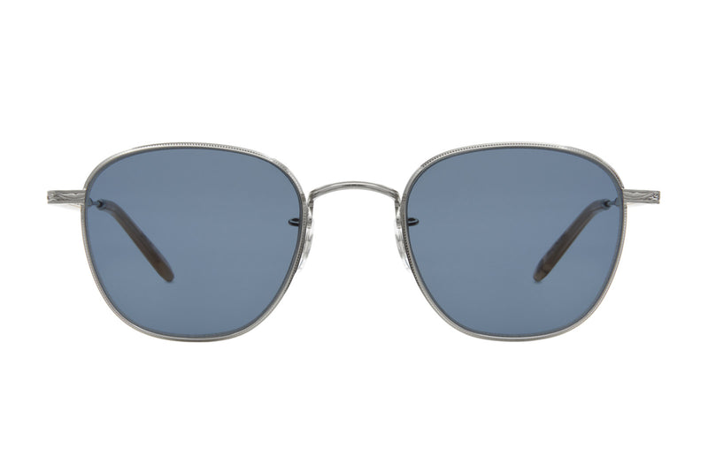 Garrett Leight World Silver Blue Sunglasses