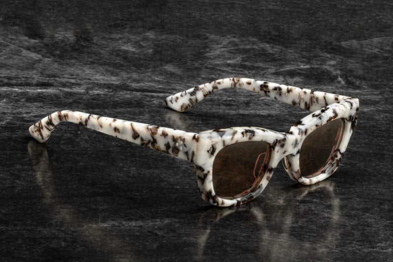 Jacques Marie Mage All These Nights White Marble Sunglasses