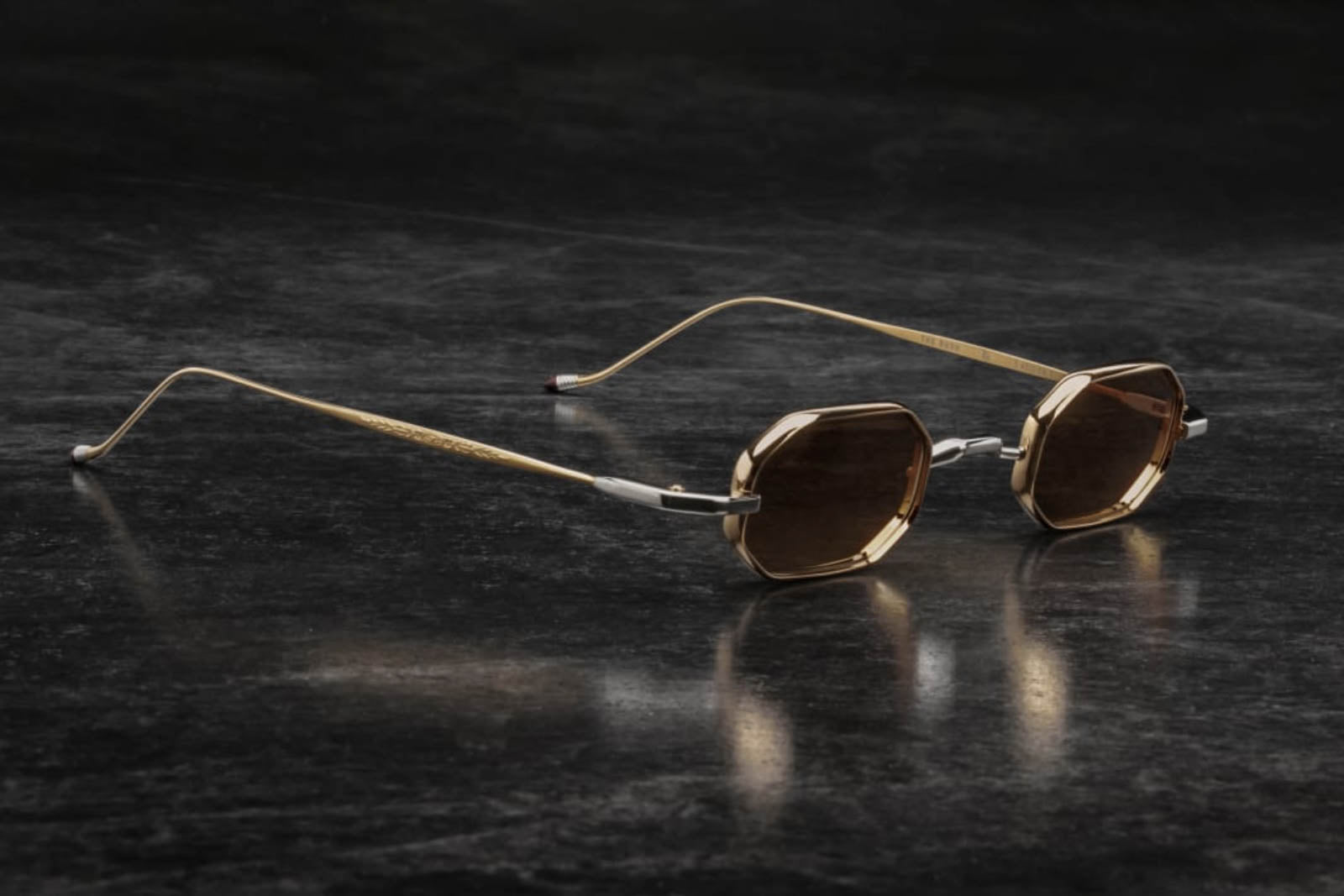 Jacques Marie Mage The Burn Gold Sunglasses