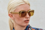 Jacques Marie Mage Standiford Olive Sunglasses Model