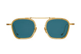 Jacques Marie Mage Baudelaire 2 gold blue sunglasses