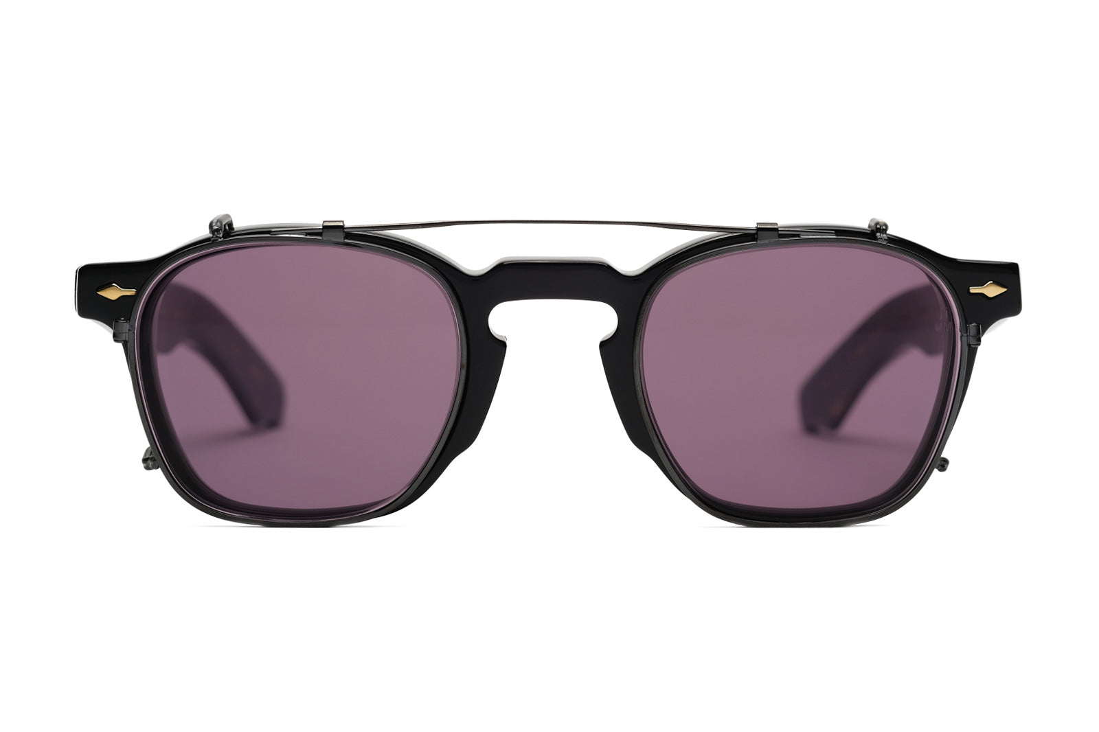 Jacques marie mage Zephirin 47 Clip black purple for eyeglasses