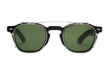 Jacques marie mage Zephirin 47 Clip silver green for eyeglasses