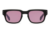 Johann Wolff Martin Matte Black Lavender Custom Sunglasses