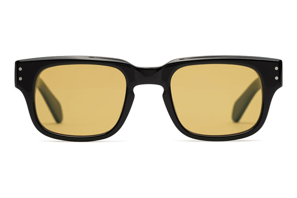 Johann Wolff Martin Black Yellow Custom Sunglasses