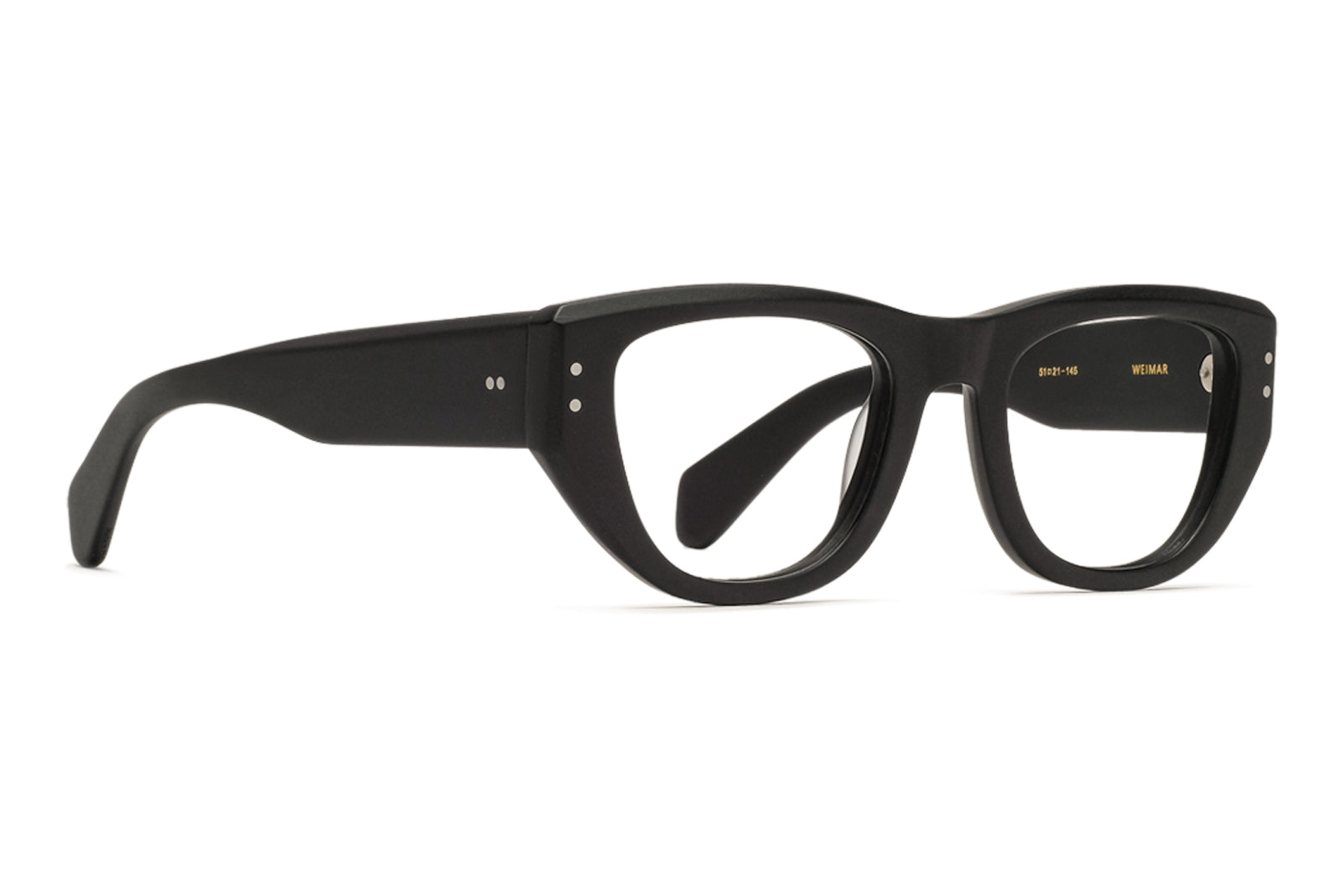 Johann Wolff Weimar Matte Black Eyeglasses