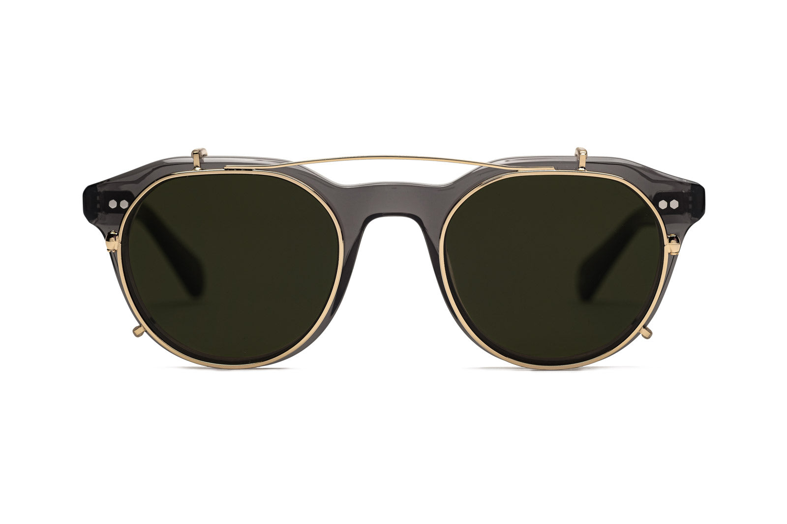 Johann wolff morrison gold with green lens  clip