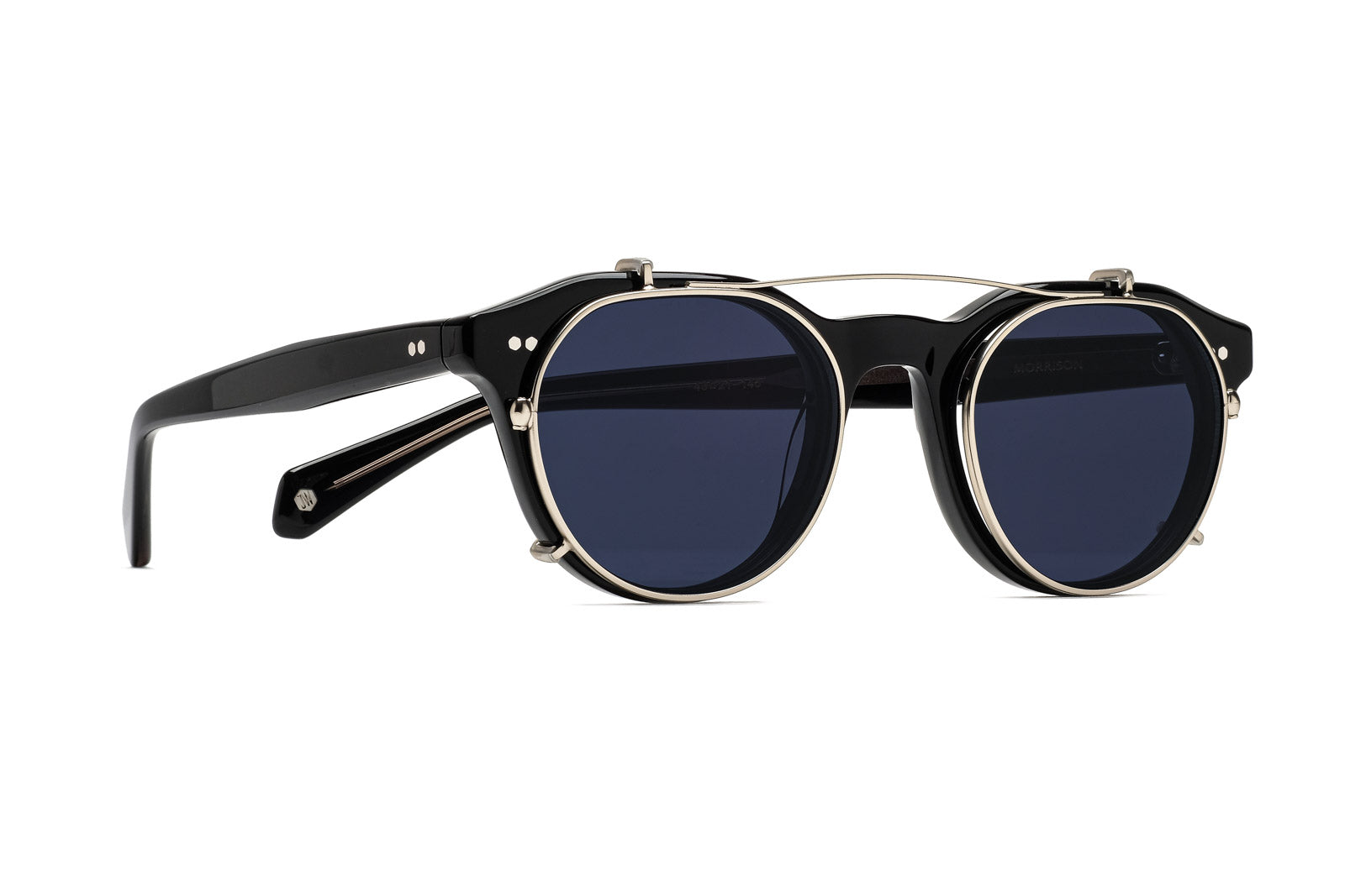 Johann wolff silver with blue lens clip