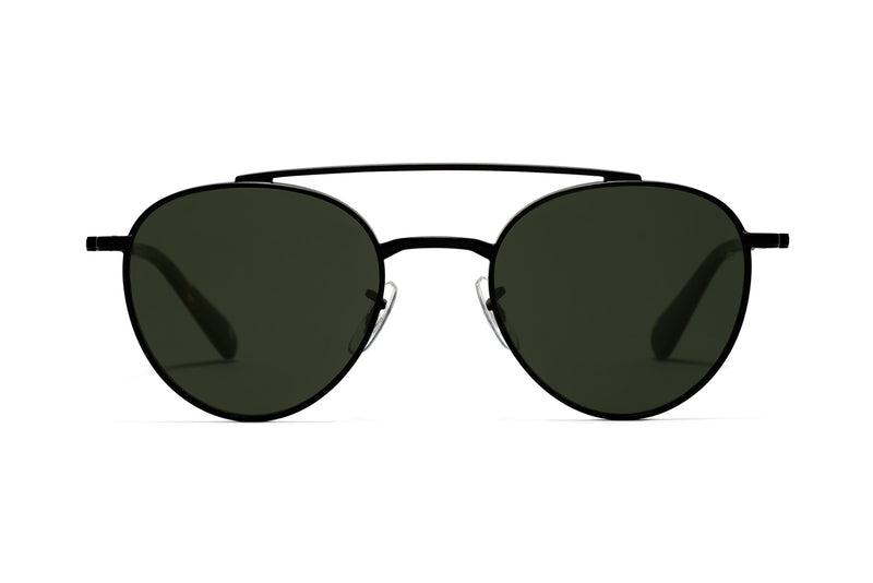 johann wolff zeppelin matte black aviator sunglasses