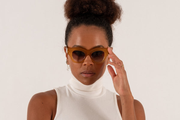 Lapima Lisa X Tropical Caramel Sunglasses Model