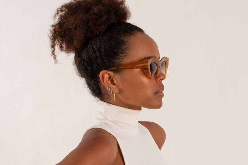 Lapima Lisa X Tropical Caramel Sunglasses Model