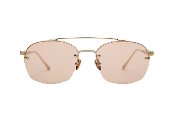 leisure society avalon ii rose gold peach sunglasses1