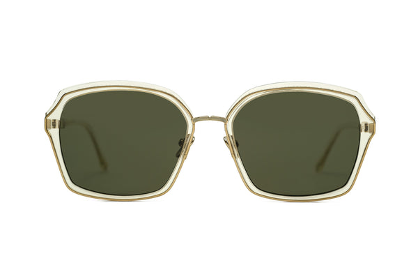 leisure society helena champagne gold green sunglasses1
