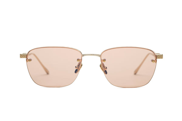 leisure society solana rose gold peach sunglasses1