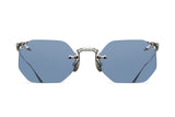 Matsuda M3104B palladium white cobalt blue sunglasses