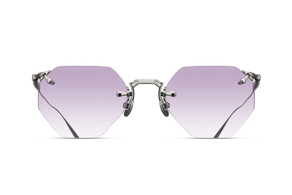 Matsuda M3104C Palladium White Violet Sunglasses